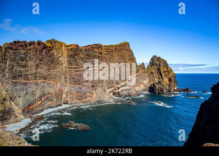 Sentier de randonnée de Vereda da Ponta de São Lourenço, Madère Banque D'Images