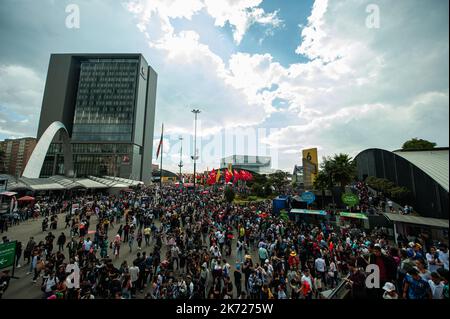 Bogota, Colombie. 16th octobre 2022. Une vue générale de la foire de Corferias compund pendant l'édition 2022 du SOFA (salon del Ocio y la Fantasia) à Bogota, Colombie, par 14 octobre à 18. Photo de: CHEPA Beltran/long Visual Press crédit: Long Visual Press/Alay Live News Banque D'Images