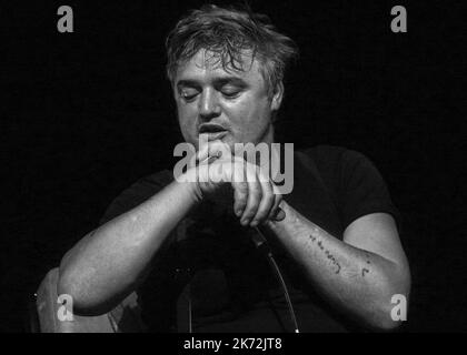 Londres, Royaume-Uni, 14th juin 2022. Pete Doherty, co-leader de British Rocker et Libertines, participe à une séance de questions-Réponses avant de signer son nouveau livre-mémoire, « A probable LAD » Banque D'Images