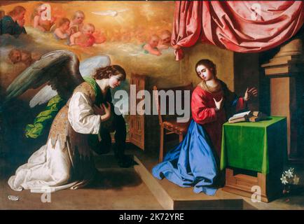 Francisco de Zurbaran, l'Annonciation, huile sur toile, 1650 Banque D'Images