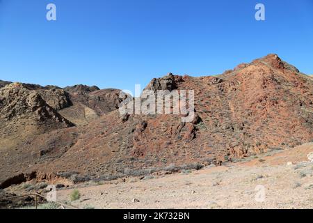 Kyzylsai (alias Vallée des Châteaux), Parc national de Charyn Canyon, montagnes Tien Shan, région d'Almaty, Kazakhstan, Asie centrale Banque D'Images