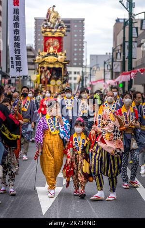 Festival Kawagoe (Matsuri) à Saitama, Japon Banque D'Images