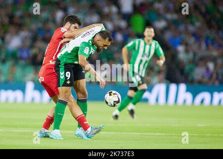 Séville, Espagne - 16 octobre 2022, Borja Iglesias de Real Betis pendant le championnat d'Espagne la Ligue match de football entre Real Betis et UD Almeria sur 16 octobre 2022 au stade Benito Villamarin à Séville, Espagne - photo: Joaquin Corchero/DPPI/LiveMedia Banque D'Images