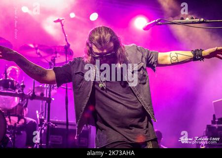 Milan, Italie. 15th octobre 2022. Gianluca Grignani pendant Gianluca Grignani, concert de musique de la chanteuse italienne à Milan, Italie, 15 octobre 2022 crédit: Agence de photo indépendante/Alamy Live News Banque D'Images