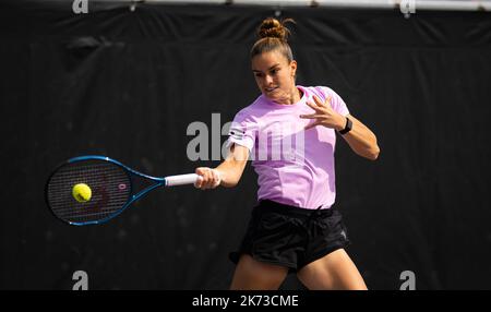 Guadalajara, Mexique - 15 octobre 2022, Maria Sakkari de Grèce pendant la pratique avant le tournoi de tennis ouvert de Guadalajara 2022 Akron WTA 1000 sur 15 octobre 2022 à Guadalajara, Mexique - photo: Rob Prange/DPPI/LiveMedia Banque D'Images