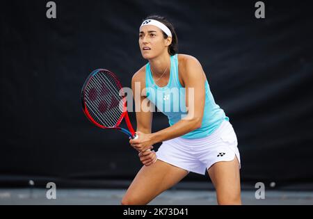 Guadalajara, Mexique - 15 octobre 2022, Caroline Garcia de France pendant la pratique avant la WTA Guadalajara Open 2022 Tournoi de tennis WTA 1000 sur 15 octobre 2022 à Guadalajara, Mexique - photo: Rob Prange/DPPI/LiveMedia Banque D'Images