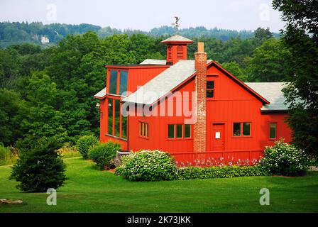 Norman Rockwell's Artist Studio niché dans les montagnes Berkshire du Massachusetts où il a illustré beaucoup de célèbres peintures de hos Banque D'Images