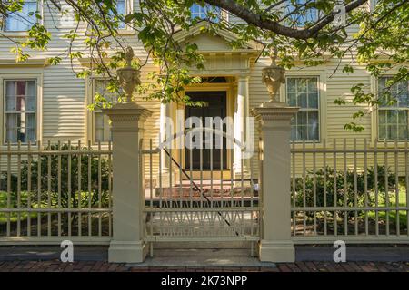 Salem, ma, US-10 octobre 2022 : la maison Pierce-Nichols, dans le quartier historique de McIntyre, est la propriété du musée Peabody Essex est un musée historique national Banque D'Images