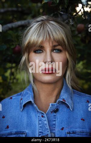 L'actrice et artiste Carolina Gynning photographiée à Stockholm, Suède, 14 septembre 2022. Elle est en ce moment à Ruben Ostlunds dernier film 'Triangle of Banque D'Images