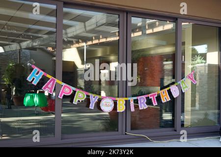 Joyeux Anniversaire Banner Banque D'Images