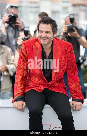 La chanteuse Matthieu Chedd assiste au photocall "visages, lieux (visites, villages)" lors du Festival annuel de Cannes 70th au Palais des Festivals Banque D'Images