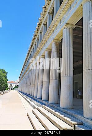 Panoramique de l'Acropole à Athènes, Grèce, Europe Banque D'Images