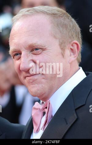 Festival de Cannes 2017 - jour 7. Tapis rouge pour l'anniversaire de l'édition 70th du 'Festival International du film de Cannes' le 23/05/2017 à Cannes, France. Le festival du film se déroule du 17 au 28 mai. Photo : François-Henri Pinault © Pierre Teyssot / Maxppp - Festival annuel du film de Cannes 70th à Cannes, France, mai 2017. Le festival du film se déroulera du 17 au 28 mai. Banque D'Images