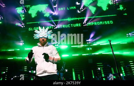 Jamiroquai se produit à Nantes, en France Banque D'Images