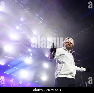 Jamiroquai se produit à Nantes, en France Banque D'Images