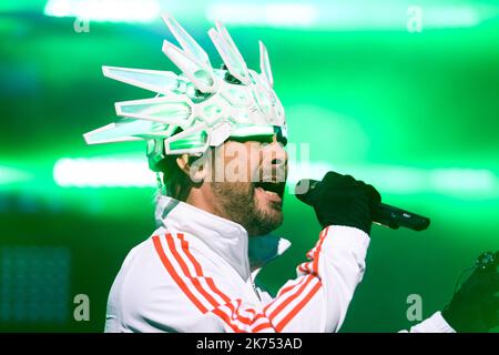 Jamiroquai se produit à Nantes, en France Banque D'Images