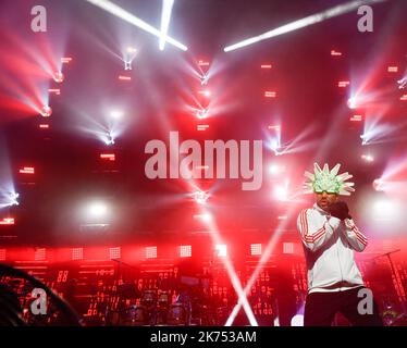 Jamiroquai se produit à Nantes, en France Banque D'Images