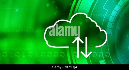 2D technologie de rendu Cloud Computing Banque D'Images