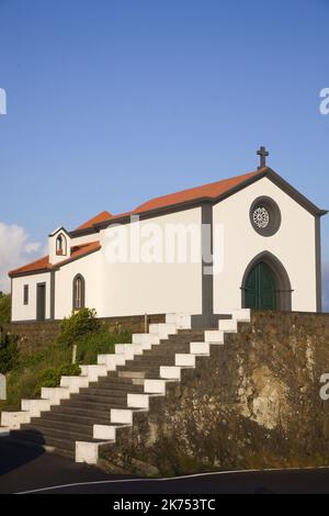 Portugal, Açores, Ile de Faial, Horta, Nossa Senhora da Guia, chapelle, Banque D'Images