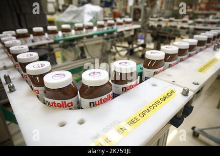 Ferrero usine, qui produit Nutella et Bueno. Banque D'Images