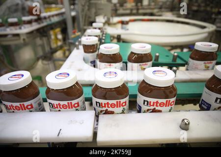 Ferrero usine, qui produit Nutella et Bueno. Banque D'Images