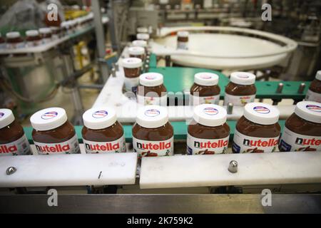 Ferrero usine, qui produit Nutella et Bueno. Banque D'Images