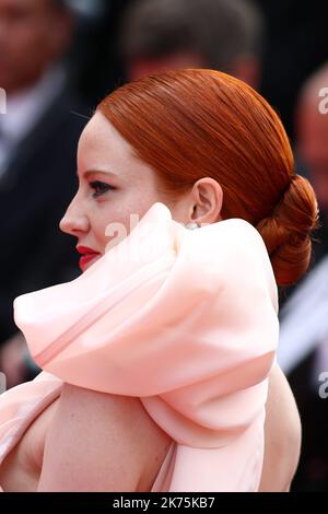 ©Pierre TEYSSOT/MAXPPP ; cérémonie d'ouverture de l'édition 71st du Festival de Cannes, sur 8 mai 2018 ; modèle allemand Barbara Meier assistant à la première Everybody Knows lors du Festival de Cannes 71st Banque D'Images