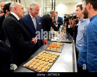 Le Prince de Galles visite la population étudiante de l'Université ISARA à Lyon sur 8 mai 2018. Banque D'Images