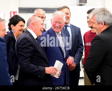 Le Prince de Galles visite la population étudiante de l'Université ISARA à Lyon sur 8 mai 2018. Banque D'Images