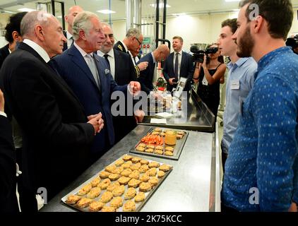 Le Prince de Galles visite la population étudiante de l'Université ISARA à Lyon sur 8 mai 2018. Banque D'Images