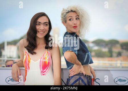 En présence de des actrices Tania CASSIANI (Argentine) et Romina INIESTA (Argentine). Festival annuel du film de Cannes 71st à Cannes, France, mai 2018. Le festival du film se déroulera du 8 au 19 mai. Banque D'Images