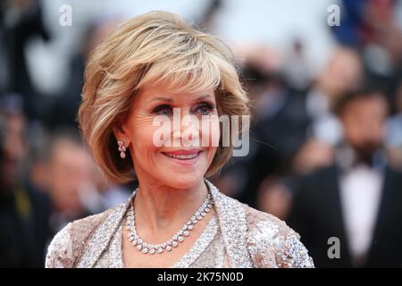 Projection de 'Blackklansman' lors du Festival annuel de Cannes 71st au Palais des Festivals sur 14 mai 2018 à Cannes, France. Jane Fonda CANNES 14/05/2018 ©S BOTELLA Banque D'Images