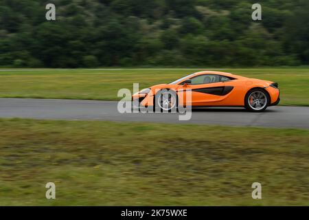 Test de la McLaren 570 S à Lille, sur 5 juin 2018. Banque D'Images