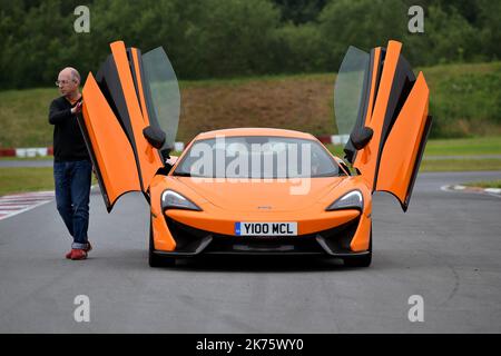 Test de la McLaren 570 S à Lille, sur 5 juin 2018. Banque D'Images