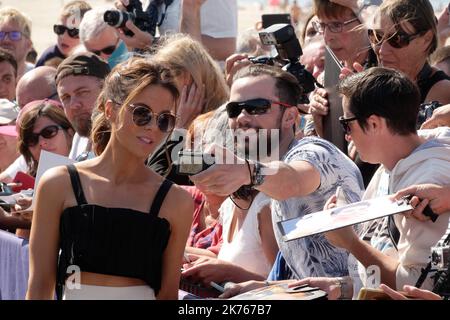 Kate Beckinsale participe à un photocall lors du Festival du film américain de Deauville 44th à Deauville, en France, sur 2 septembre 2018. Banque D'Images