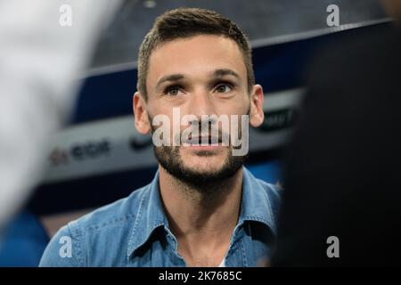 Hugo Lloris (FRA) lors de l'entraînement devant la Ligue des Nations de l'UEFA, match de football de la France contre la Hollande sur 9 septembre 2018 au Stade de France à Saint Denis, France. Banque D'Images