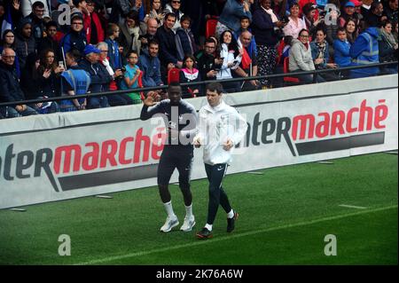 Blais Matuidi - session de formation de l'équipe France de football, Guingamp 10 2018 oct Banque D'Images