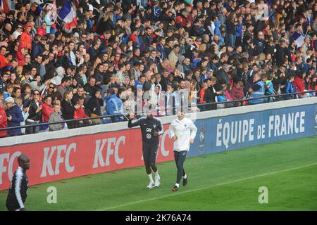 Blais Matuidi - session de formation de l'équipe France de football, Guingamp 10 2018 oct Banque D'Images