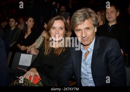 Guy lagache et sa femme lors des 34th victoires de la musique à la Seine musicale sur 08 février 2019 à Boulogne Billancourt, France Banque D'Images