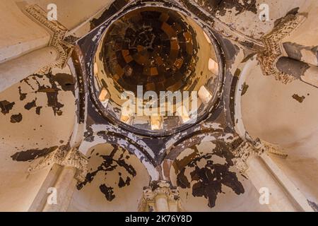 ANI, TURQUIE - 18 JUILLET 2019 : intérieur de l'église Saint Grégoire des Abughamrents (Abumarents) dans la ville antique d'Ani, Turquie Banque D'Images