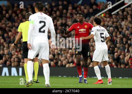 Paul Pogba Manchester United Banque D'Images