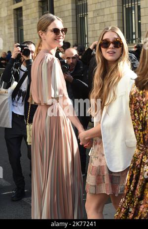 Natalia Vodianova a vu quitter l'hôtel pendant la semaine de mode de Paris Banque D'Images