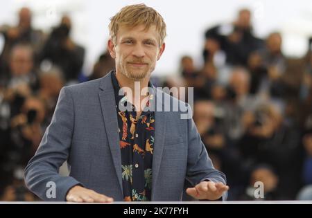 Jeremie Renier pose au photocall de 'Frankie' lors du Festival de Cannes 72nd au Palais des Festivals de Cannes, le 21 mai 2019. Banque D'Images