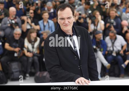 Quentin Tarantino assistant au film une fois à Hollywood Photocall, pendant le Festival de Cannes 72nd. Banque D'Images