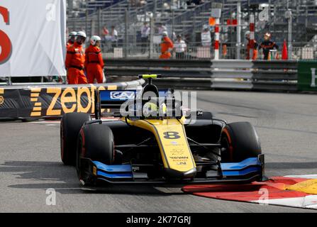 Luca Ghiotto, course Uni-Virtuosi pendant la Formule 2 au circuit de Monaco, Monaco. Banque D'Images