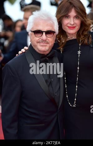 Marc Cerrone et son épouse Jill Cerrone assistent à la projection de Sibyl lors du Festival annuel du film de Cannes 72nd sur 24 mai 2019 à Cannes, France. Banque D'Images