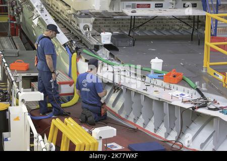 Toulouse, France, 13 mai 2019 - A300-600ST Airbus, connu sous le nom de Beluga, usine de construction Banque D'Images