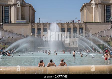 Paris, France, juin 28th 2019 - HeatWave Banque D'Images