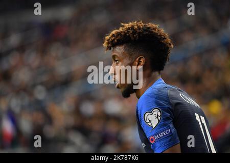 Kingsley Coman # 11 lors du match France-ANDORRE du 07 septembre 2019 au Stade de France pour les qualifications Euro 2020. Banque D'Images