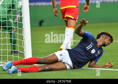 Kingsley Coman # 11 lors du match France-ANDORRE du 07 septembre 2019 au Stade de France pour les qualifications Euro 2020. Banque D'Images